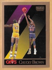 CHUCKY BROWN CLEVELAND CAVALIERS #49 SKYBOX 1990-91