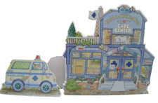 Cherished Teddies 1997 Care Center Cardboard Standup Ambulance Standup CRT466
