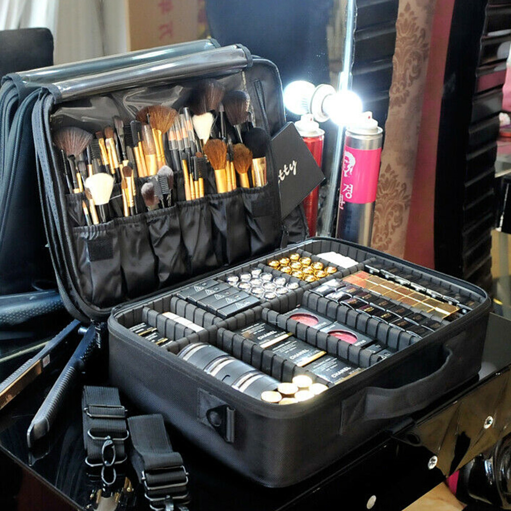 Extra Large Make Up Vanity Case Storage Box Organizer Cosmetic Travel  Beauty Bag | eBay UK