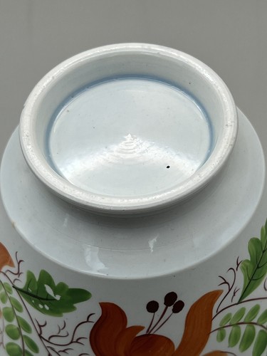 Antiguo tazón de té fucsia Early Adams o Spode Pearlware, C 1800 - Imagen 5 de 9