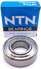NTN 6205 ZZCM Deep Groove Ball Bearing, Metal Shielded 25x52x15 mm