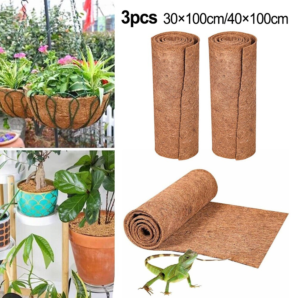 Eco friendly Coconut Fiber Hanging Basket Liner For Reptile Enclosure