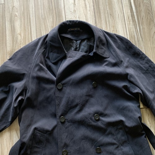 Chaps Ralph Lauren Trench Coat Men’s 38S Belted Black "MISSING REMOVABLE LINER" - Picture 3 of 20