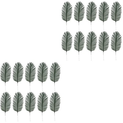 10pcs Kunststoff Areca Palm Blätter Hochzeit Dekore Künstliche Palm Blätter