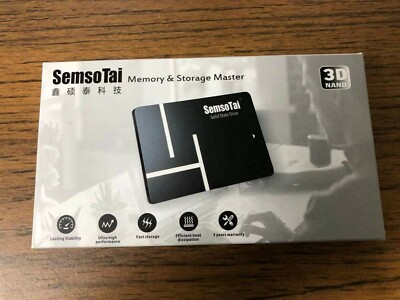 SemsoTai SSD Solid State Drive 256GB SATA3 2.5'' Interface SSD Brand New