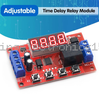 10A DC 5V 12V 24V Adjustable Time Delay Relay Module Timming Trigger Control