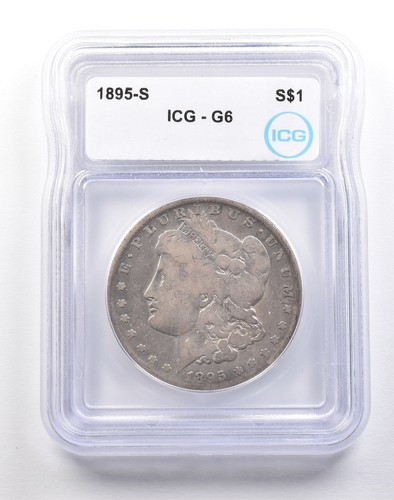 1895-S Morgan Silver Dollar G6 ICG *2204