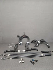 BMX Brakes Unbranded  Levers 22.2 mm side pull cantilever w/ Pads Cables Lot 