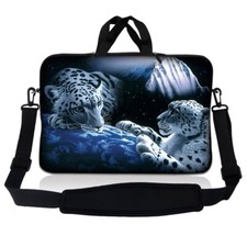13.3 Inch Laptop Bag Sleeve Case with Shoulder Strap Chromebook Macbook Tigers