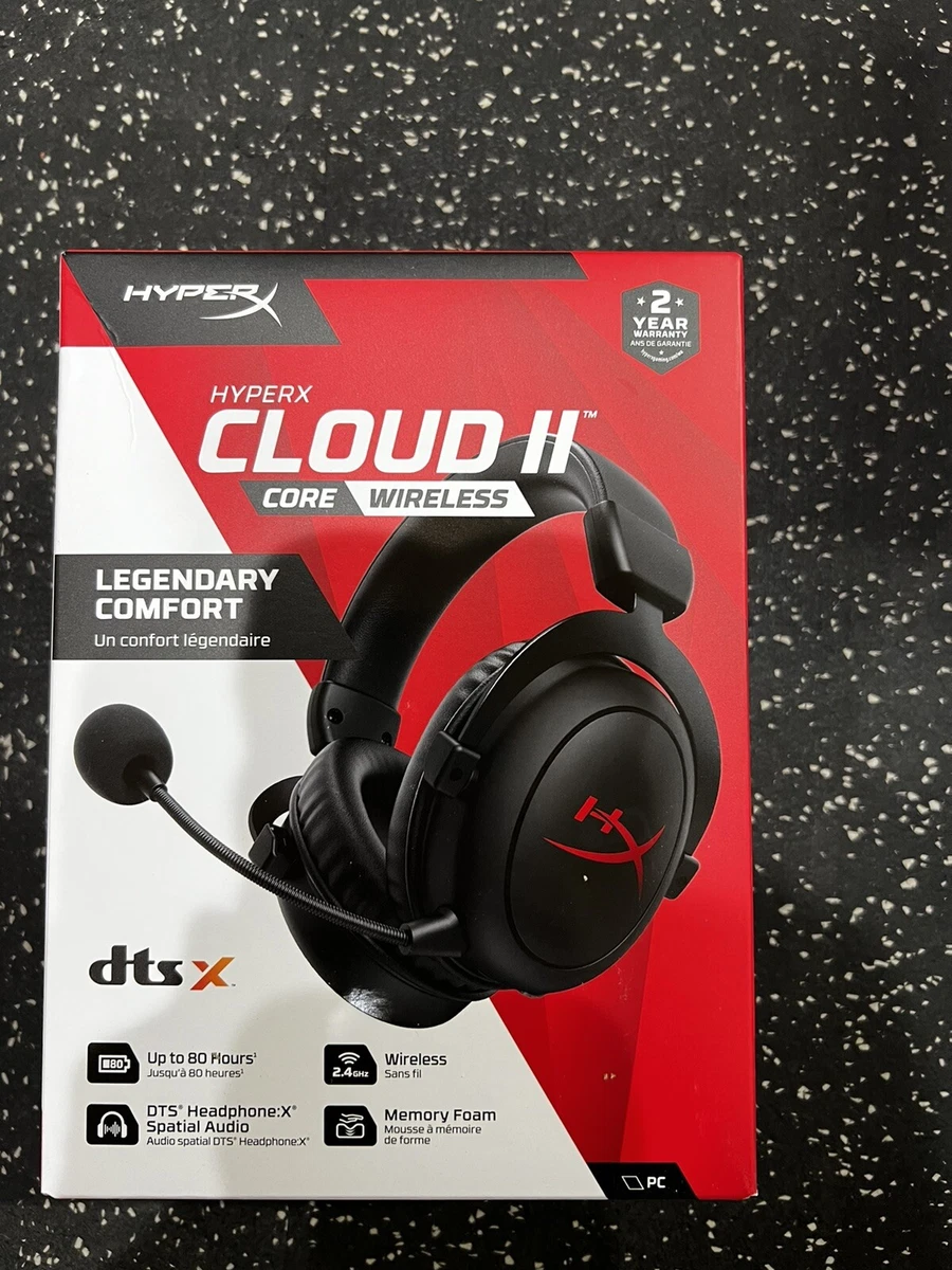 HyperX Cloud II Core Wireless Gaming Headset for PC, PS5, PS4, Switch New  Sealed