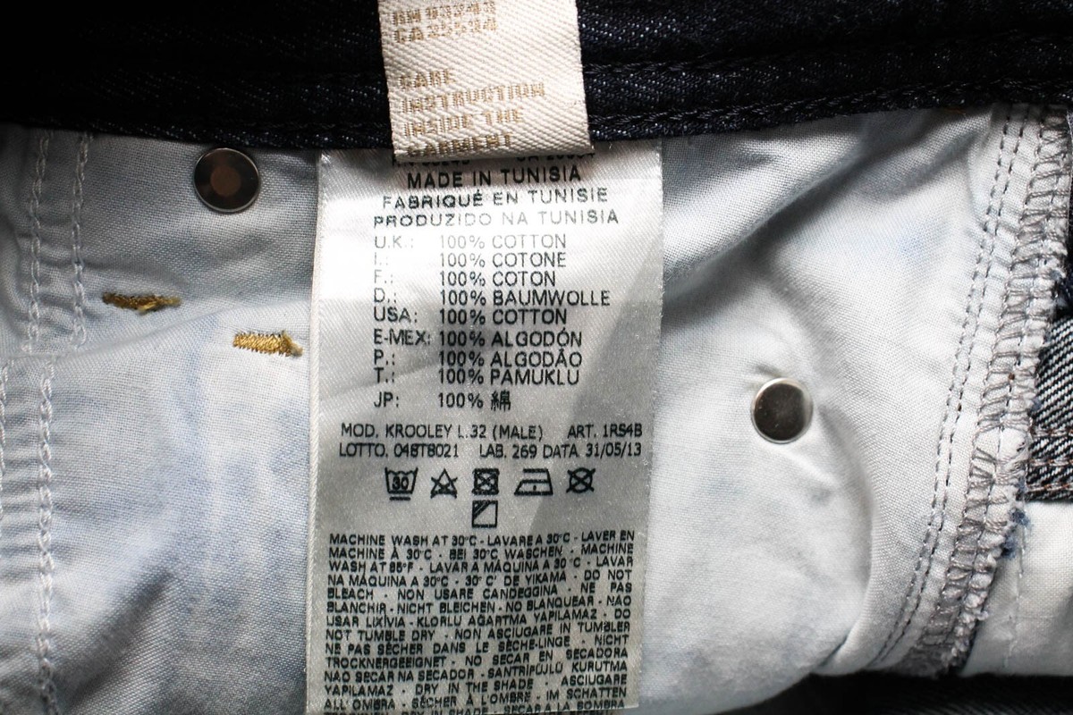 DIESEL Krooley Regular Slim-Carrot 1RS4B Jeans Men's W30 L30 Dark