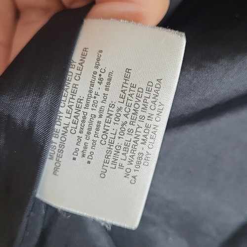 Vintage Leather Jacket With Faux Fur Cuffs - Picture 5 of 11