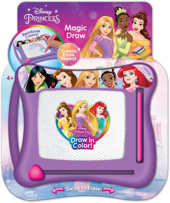 Disney Princess Magic Draw-Magnetic Drawing Pad (1 Pack). Drawing Kids Board Car