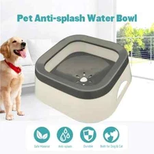 Anti-splash Water Bowl for Dogs 1L Drinker Drinking Bowls Waterer For Cat Pet US