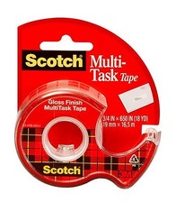 Scotch MultiTask Tape 25, 3/4 in x 650 in 12 rolls per pack