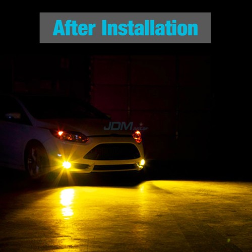 JDM ASTAR 2x 1600LM PSX24W 2504 Amber 27-SMD Auto LED Fog Light Bulbs Yellow 12V - Picture 8 of 9