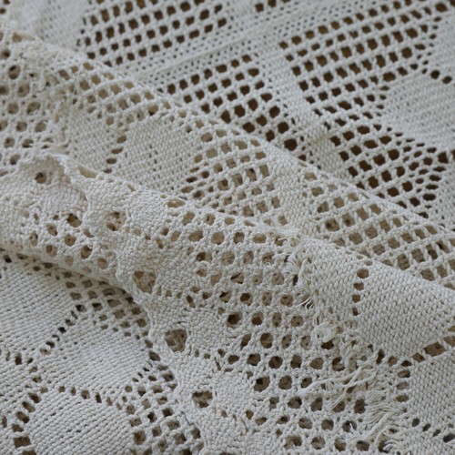 Lace Crochet Rectangle Tablecloth for Dining Room Kitchen Table Cloth Cover Home - Picture 16 of 22