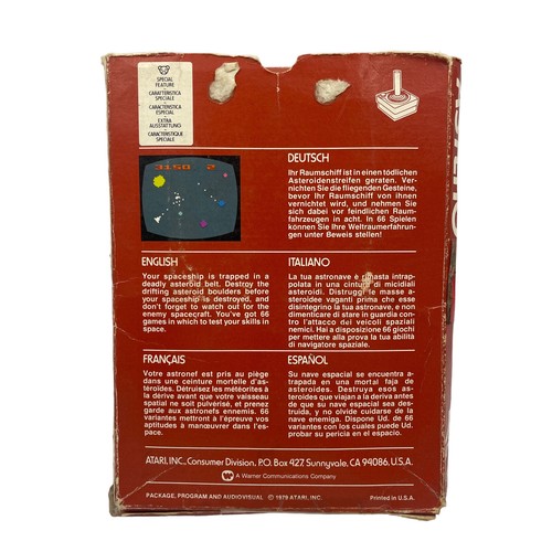 Asteroids - Atari 2600 Boxed w/ Manual - Picture 3 of 4