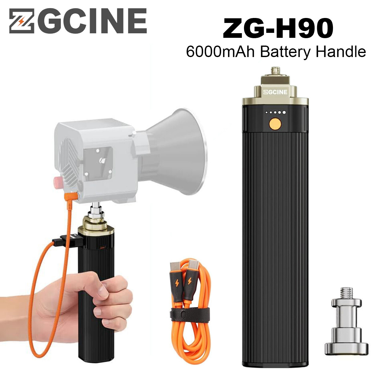 ZGCINE ZG-H90 88.8Wh 6000mAh Battery Handle Hand Grip for