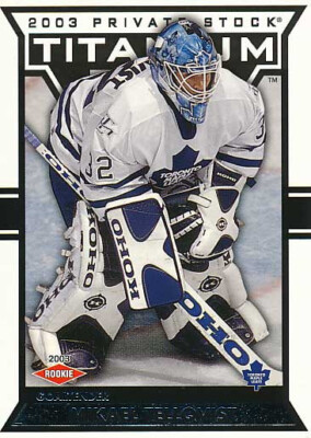 2002-03 Titanium Retail #139 MIKAEL TELLQVIST - x/1475 Rookie Card - Maple Leafs