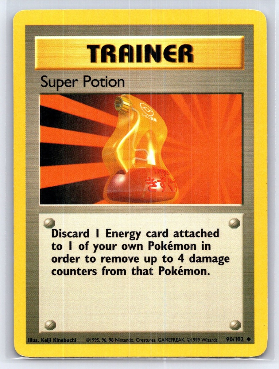 1999 Pokemon TCG - Base Set - Super Potion Trainer Card - 90/102