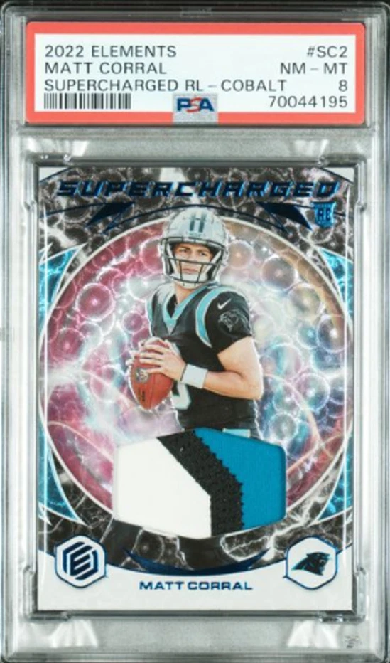 Matt Corral Panini Elements Supercharged Relics #SC2 Cobalt