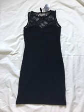 Little Black Cotton / Elastane Dress Size 2 NEW