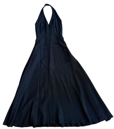 Vintage Beverly Paige Gr. 8 Damen TOLLES VINTAGE schwarzes Maxikleid 60’s 70 sehr guter Zustand