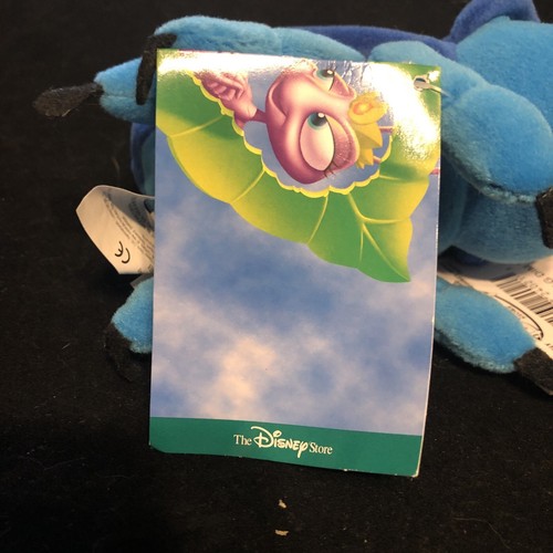 NEW The Disney Store DIM THE BEETLE Pixar A Bugs Life 7" Stuffed Bean Bag Plush - Picture 6 of 6