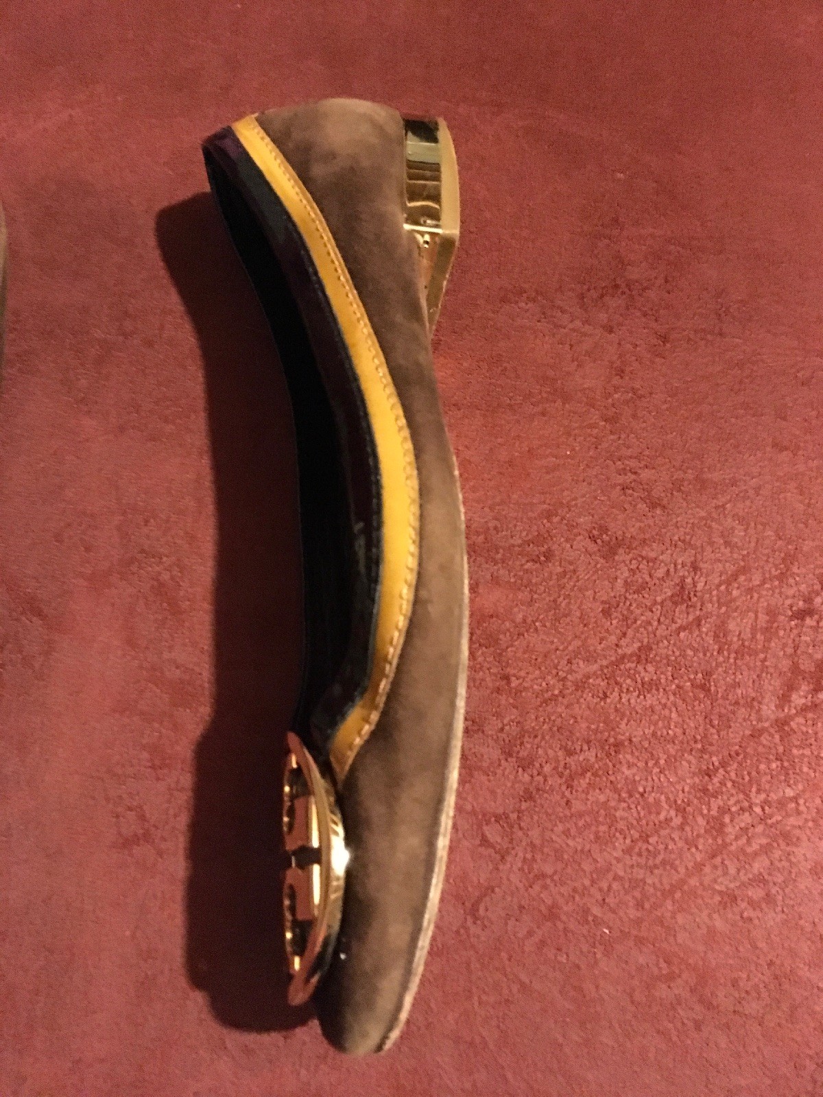 TORY BURCH Suede Patent Leather Ballet Flats Size 6.5M Authentic 47b47b TORY BURCH Suede Patent Leather Ballet Flats Size 6.5M Authentic 47b47b