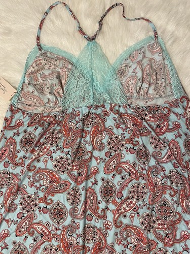 Secret Treasures Chemise Womens Size 3X Blue Pink Sleeveless Nightgown Pajamas - Picture 8 of 8
