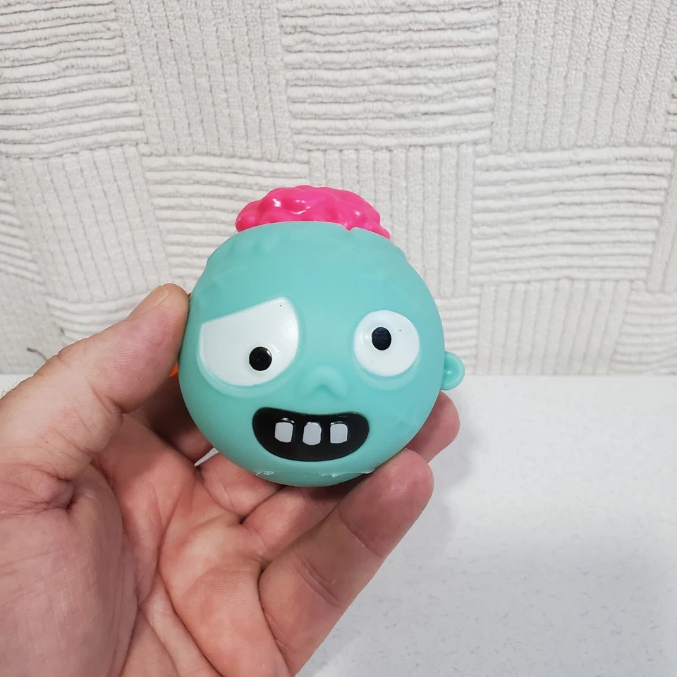Zombie Squishy Halloween Squeeze Head Bopper Toy brain explodes pops out New - Image 2 of 4