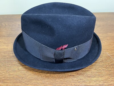 Vintage Stetson Mens Fedora Hat Size 7 1/4 Black | eBay