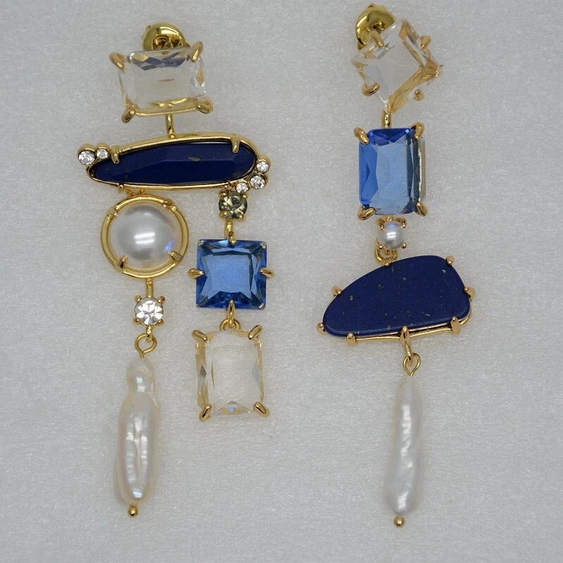 Lapis 2024 stone earrings