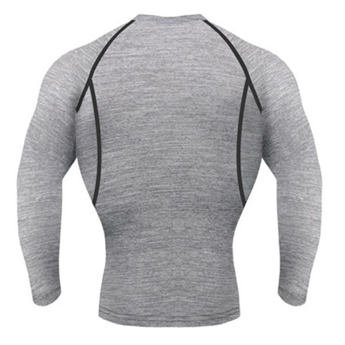 Take Five Mens Skin Tight Compression Base Layer Running Shirt S~2XL Gray NT004 - Picture 2 of 7