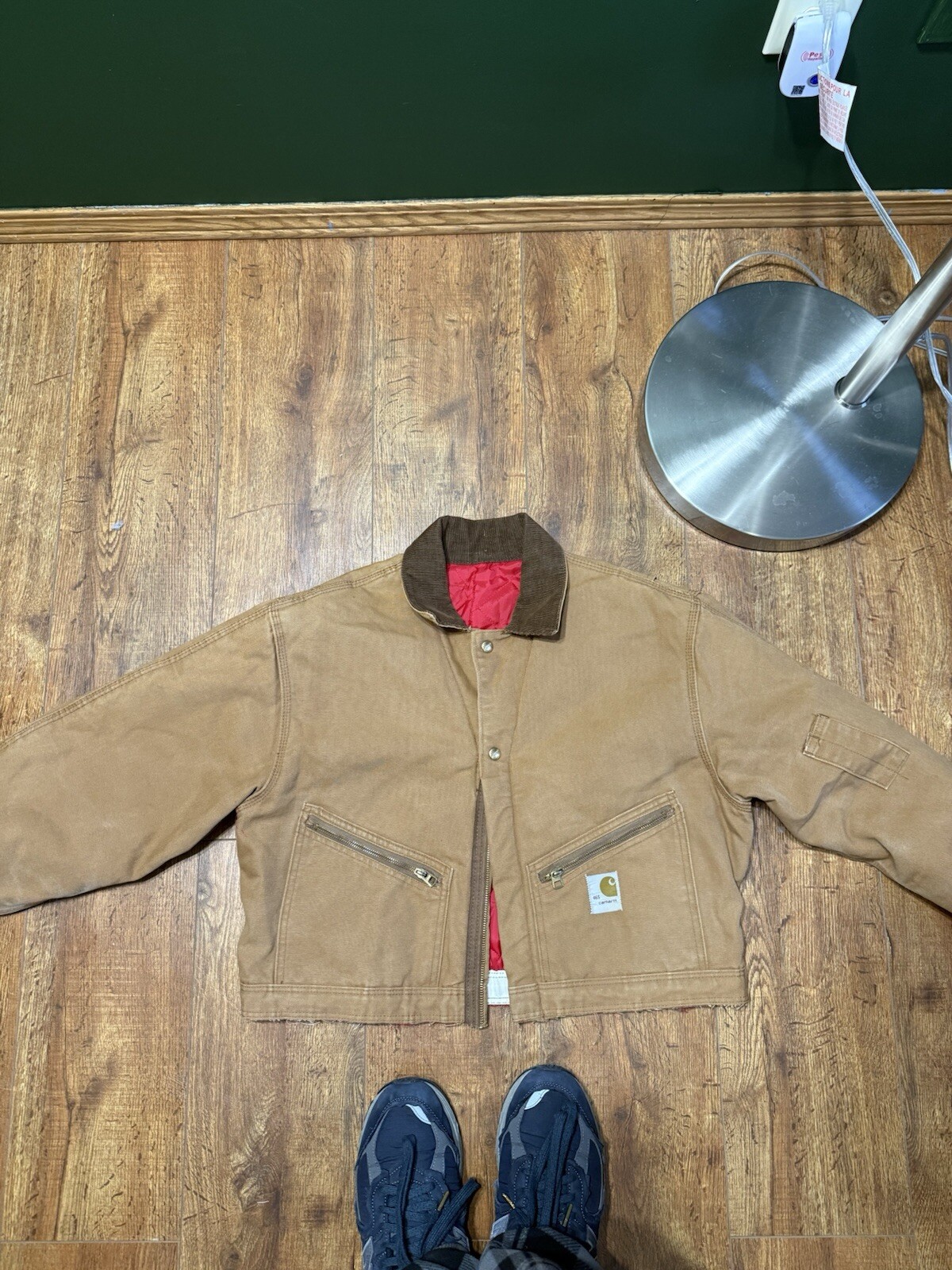 Vintage y2k cropped Carhartt Detroit style work wear jacket
