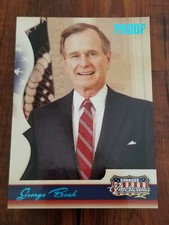 George HW Bush 2008 Donruss Americana II Retail Platinum Proof Card - #005/100