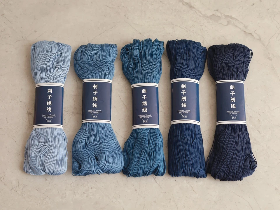 Sashiko Thread Standard Thickness 6-Ply Cotton Thread 100 meters skein - Image 2 of 4