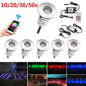 12v 22mm Rgb Wifi Controller Led Bodeneinbaustrahler Einbauleuchte Garten Spot Ebay