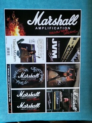 Marshall  Aufkleber und 50 Jahre Jubiläums Katalog