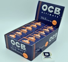 OCB Blue Rolls Ultimate THINNEST Rips Slim Smoking Rolling Paper 1 3 6 12 24 Box
