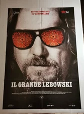 THE BIG LEBOWSKI 4k Original Movie Poster 39x55" 2Sh Italian COEN DUDE BRIDGES