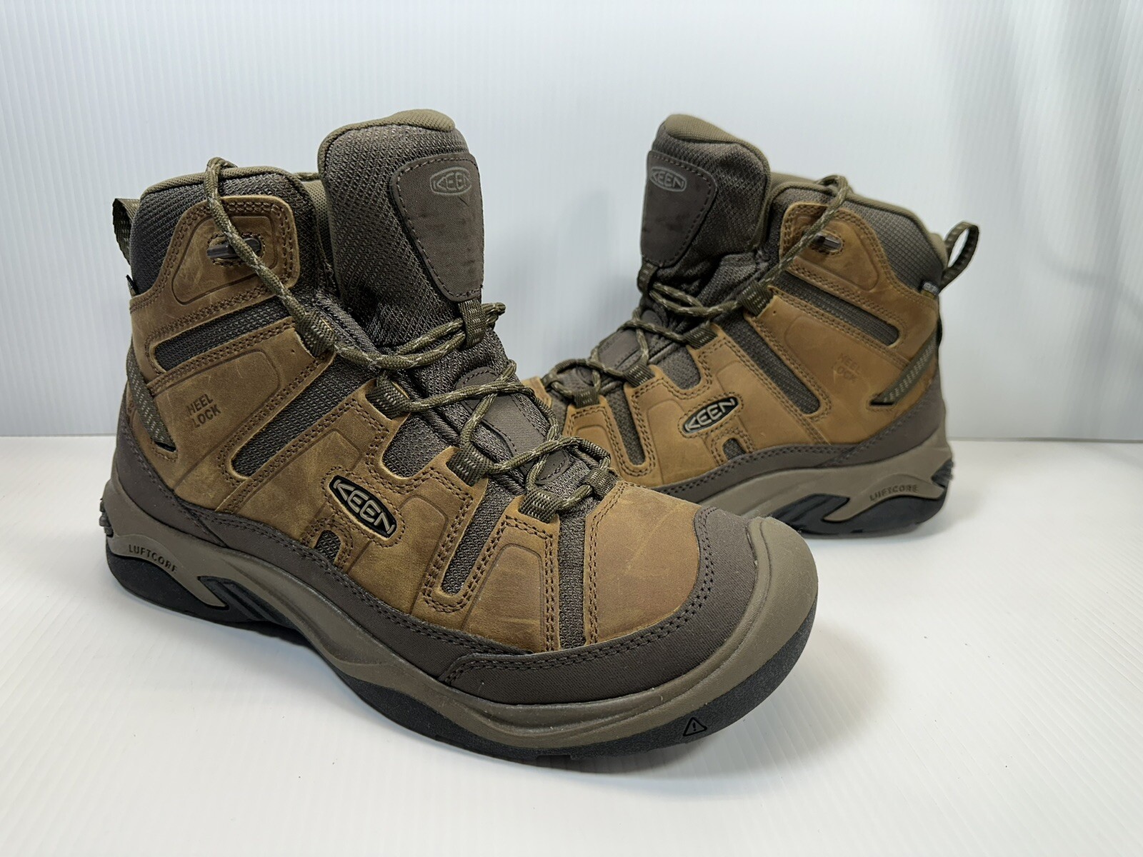 Stivali casual marroni Keen Circadia medi impermeabili da trekking taglia 11 1026769