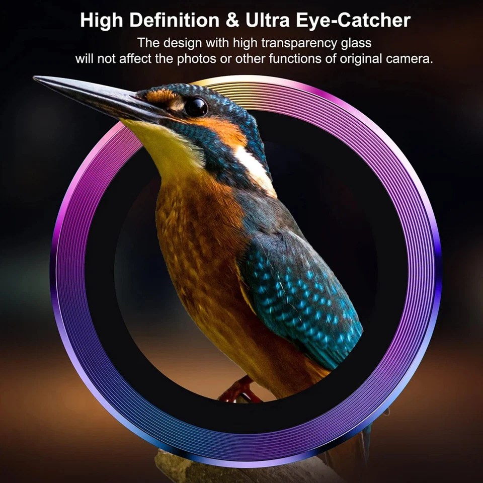 For Samsung Galaxy S24 Ultra S24 Plus Metal Tempered Glass Camera Lens Protector - Image 2 of 4