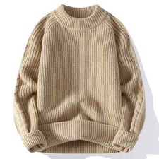 Autumn Winter Sweater Men Mens O Neck Knit Sweater Warm Pullovers Man Tops