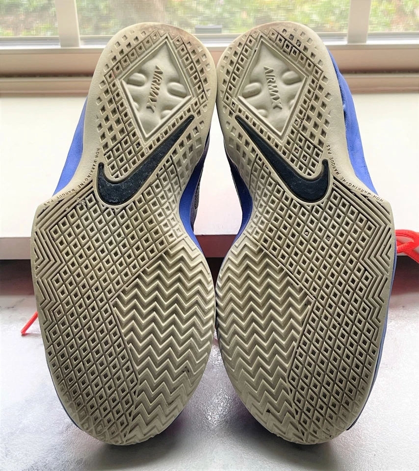 Usado en excelente estado! Nike Air Max Infuriate GS Púrpura/Naranja/Negro 869991-101 Talla 3Y Foto 3 de 3