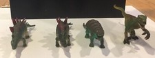 Hard Plastic Toy Dinosaurs Lot of 4 Miniature Figures