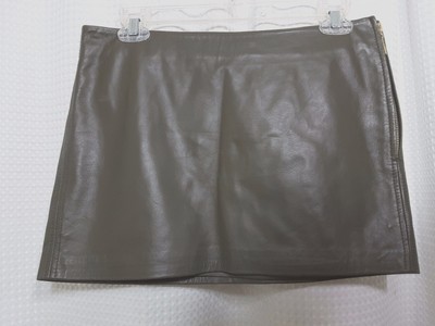 Buy GUESS BY MARCIANO WOMENS BROWN LEATHER MINI SKIRT SIZE 4 Online