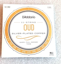 D'Addario OUD 11 String EJ95 Pack - Silver Plated Copper - Made in the USA