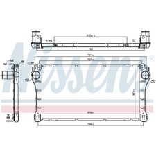 Ladeluftkühler Turbokühler LLC NISSENS für Toyota Avensis Kombi _T27_ Verso